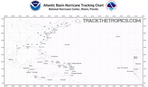2015 Atlantic Hurricane Season Tracking Chart