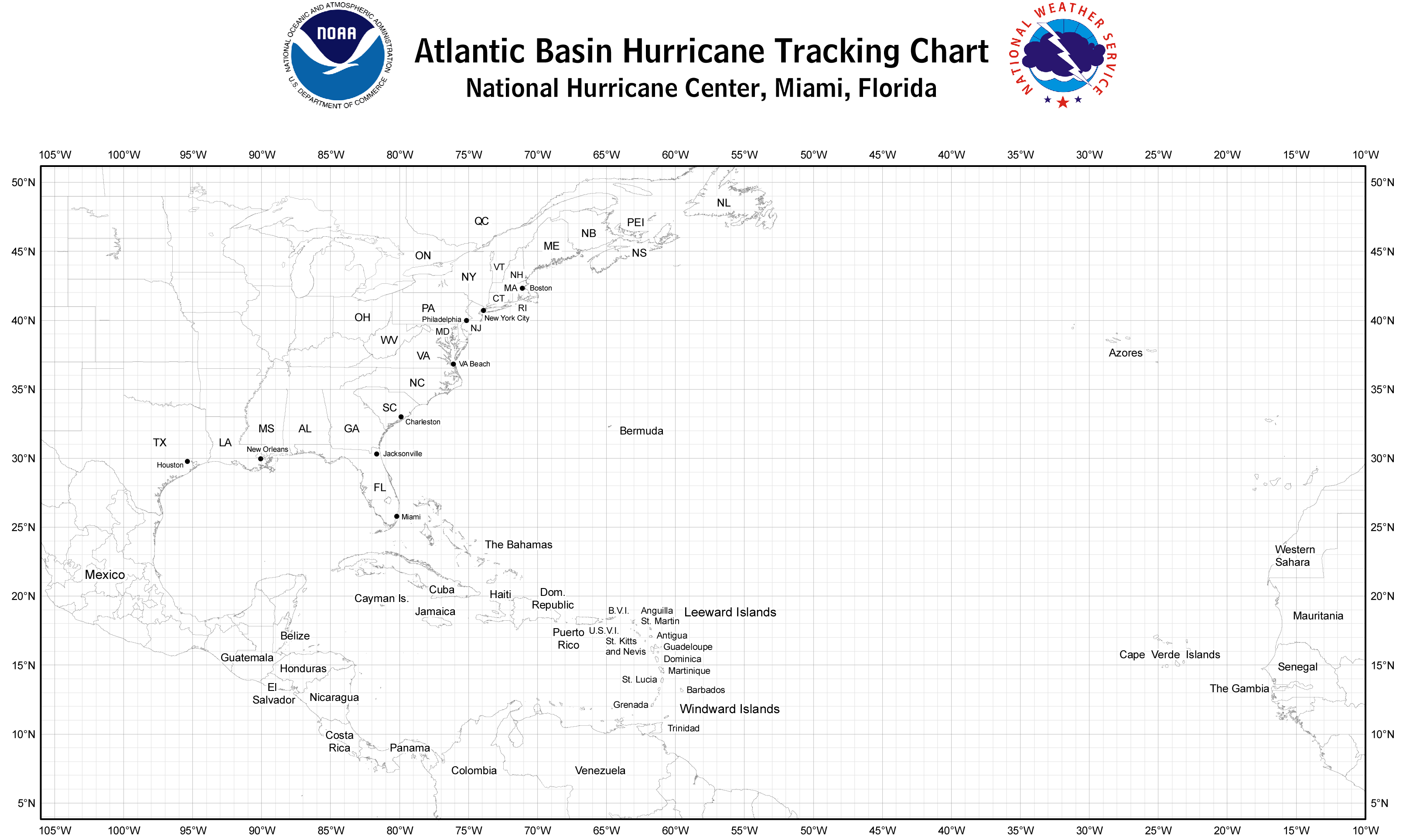 Atlantic Air Miles Chart