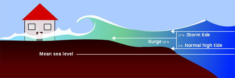 Storm surge + tide