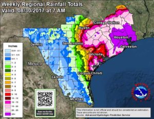 Harvey 2017 NWS CRP Rainfall Totals